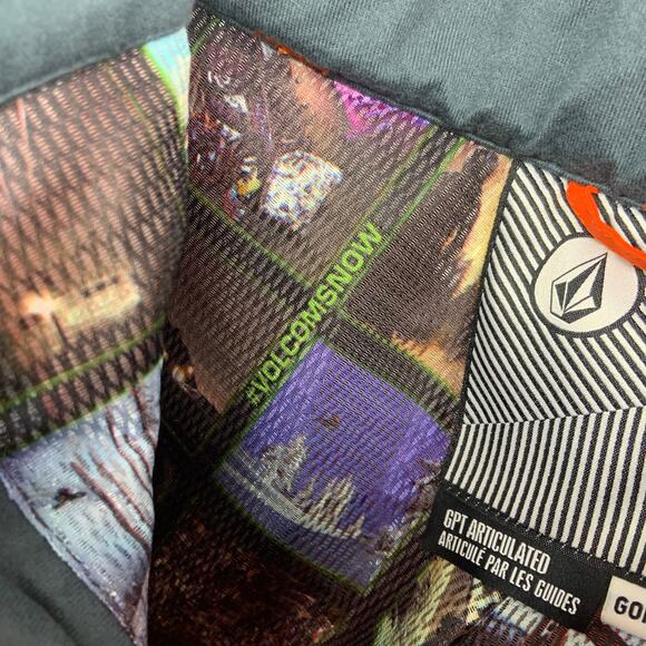 Volcom Gore-Tex Let It Storm Orange Snow Ski Snowboard Pants Pockets Size XS - Picture 5 of 12